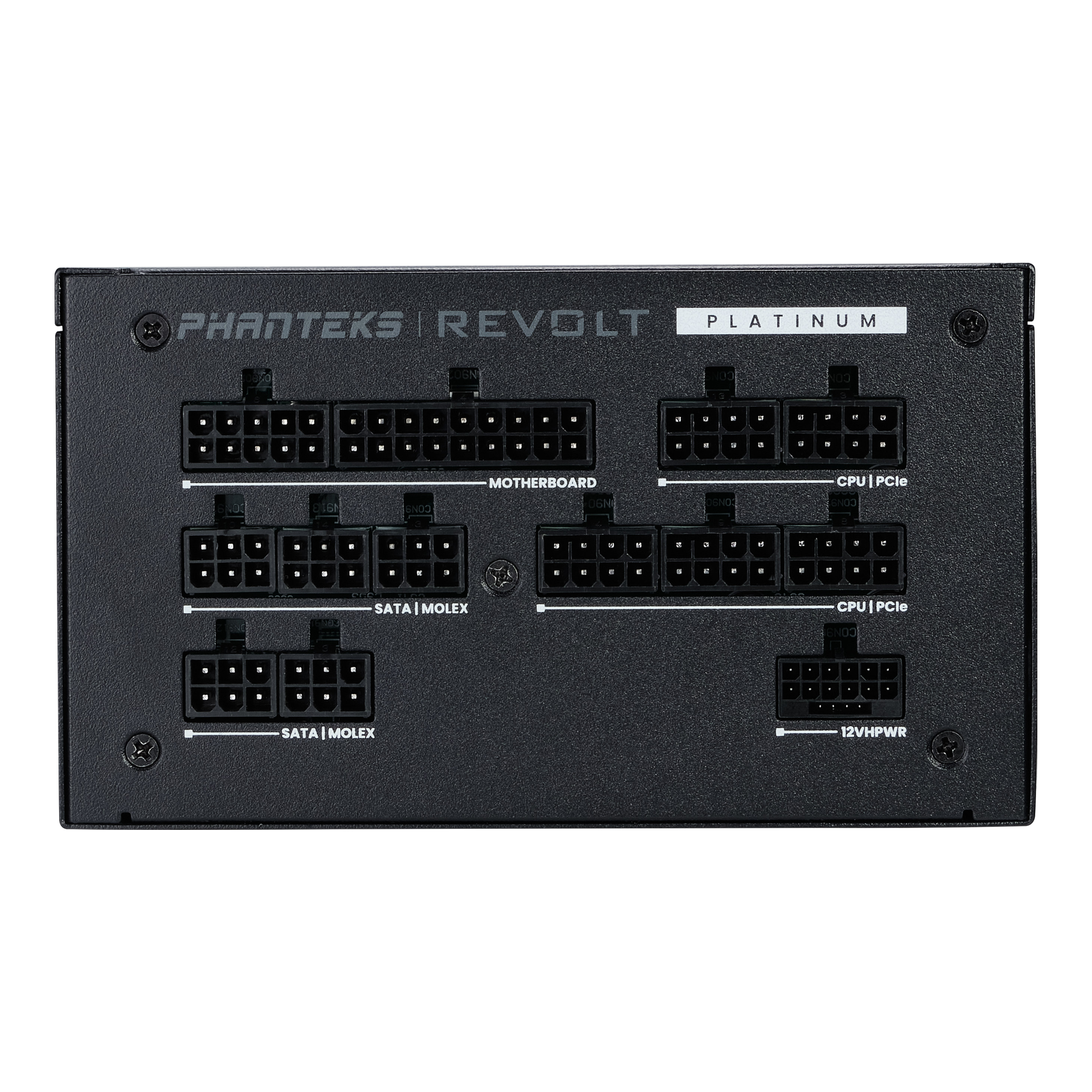 Phanteks - Phanteks Revolt Cableless 1200W ATX 3.0 PCIe 5.0 Modular 80 Plus Platinum Power Supply - Black