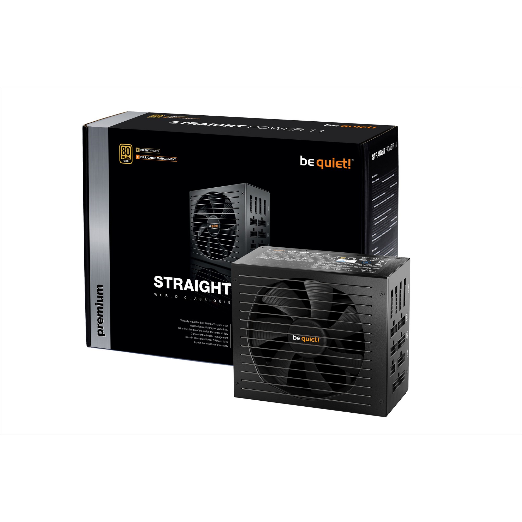 be quiet! - be quiet! Straight Power 11 1000W 80 Plus Gold Modular Power Supply