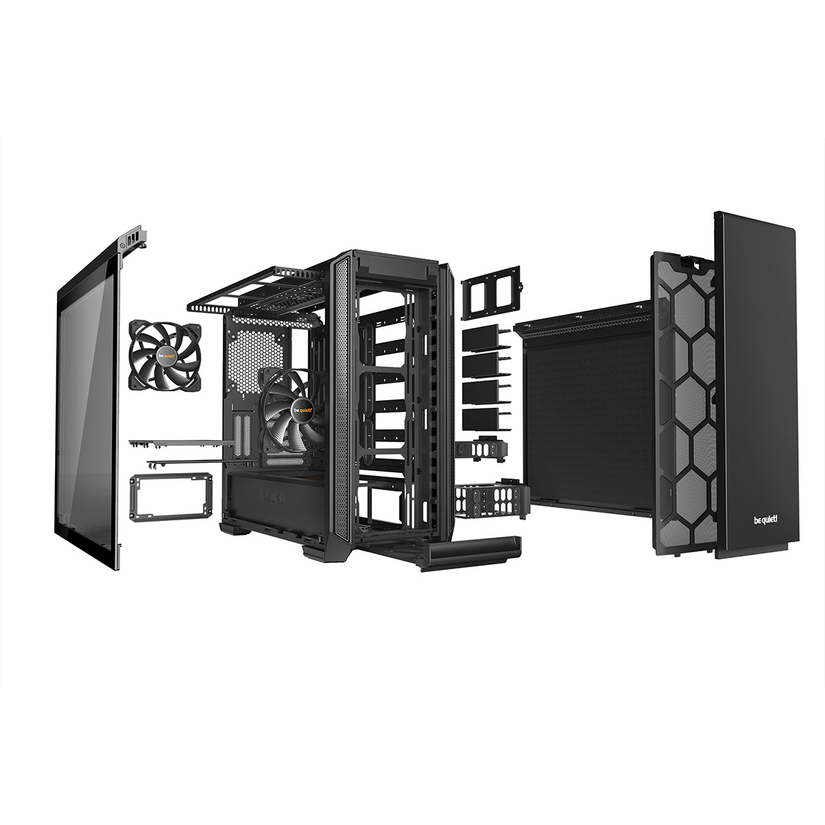 be quiet! - be quiet! Silent Base 601 Midi-Tower Case - Black Tempered Glass