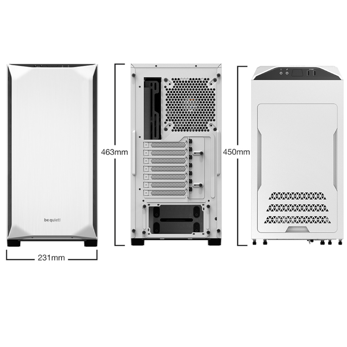 be quiet! - be quiet! Pure Base 500 Midi Tower Case - White