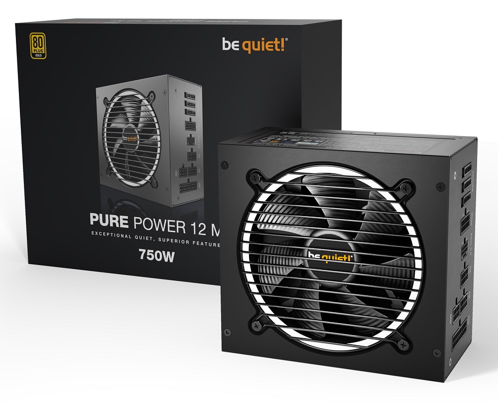 be quiet! Pure Power 12 M 750W ATX 3.0 80 Plus Gold Power Supply