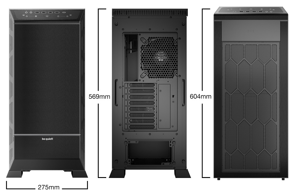 be quiet! - Be quiet! Dark Base Pro 901 Full Tower Tempered Glass Case - Black
