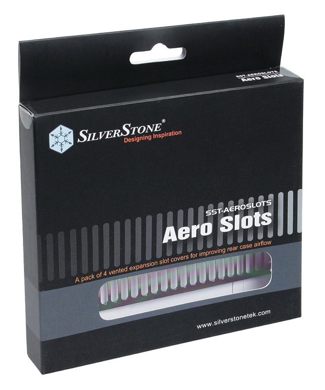 Silverstone - Silverstone SST-Aeroslots PCI Slot Covers - Black Nickel