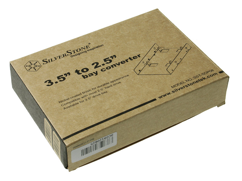 Silverstone - Silverstone Single 3.5" Bay Converter to 2 x 2.5" Bays  (SST-SDP08)
