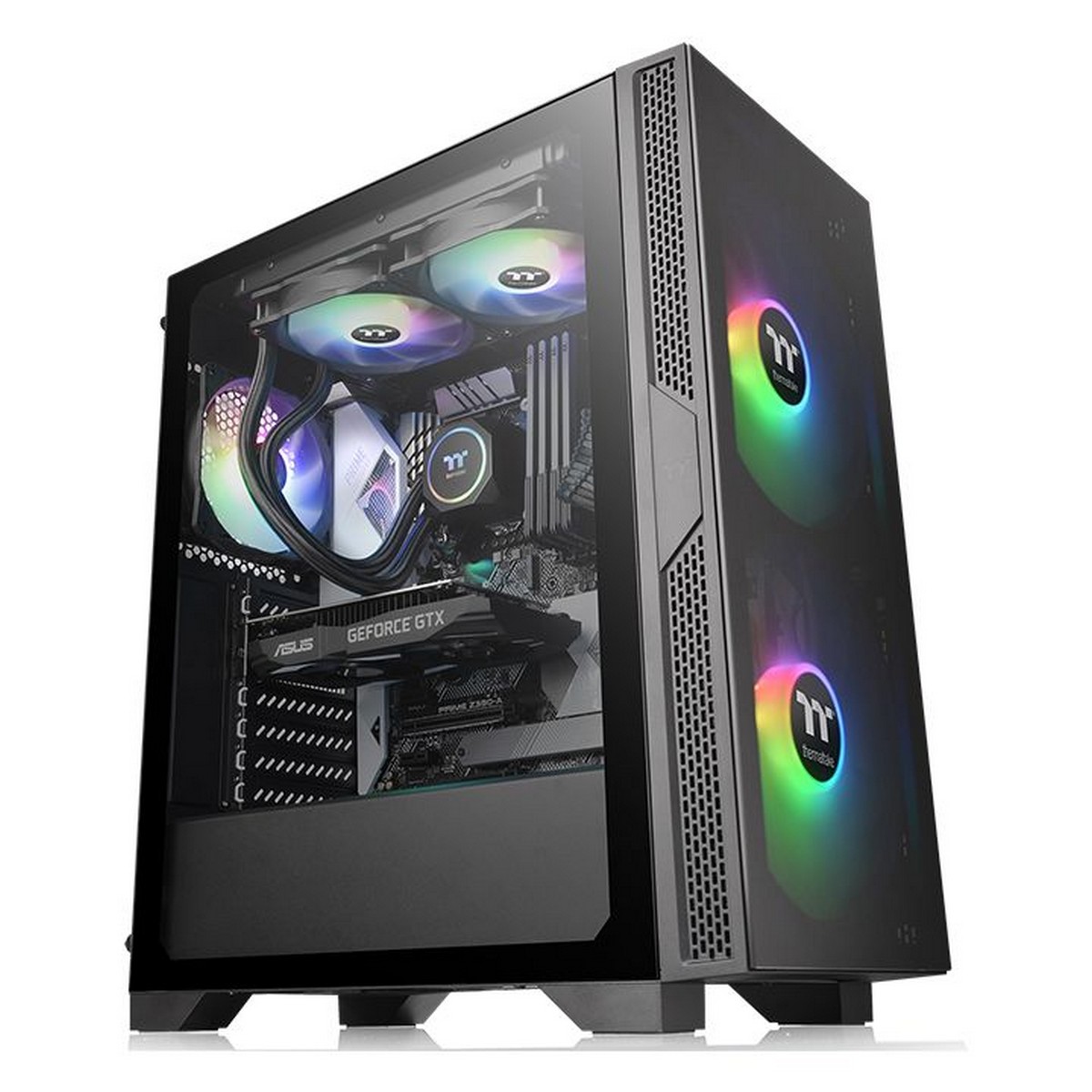 ThermalTake - Thermaltake Versa T25 Tempered Glass Mid-Tower Chassis