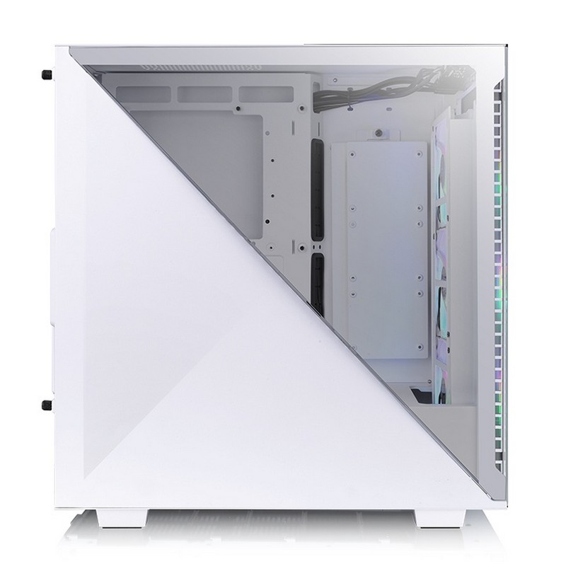 ThermalTake - Thermaltake Divider 300 TG Snow ARGB Midi Tower - White Tempered Glass