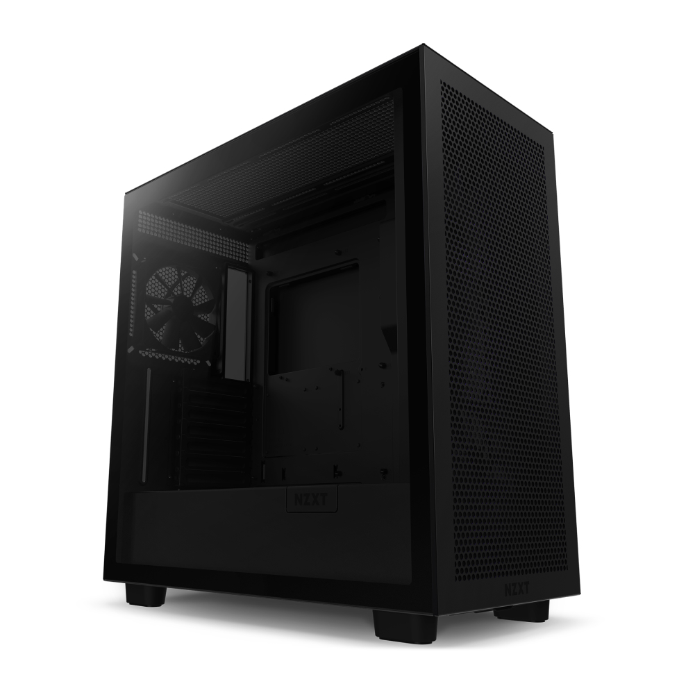 NZXT - NZXT H7 Flow Black Mid Tower Windowed PC Gaming Case