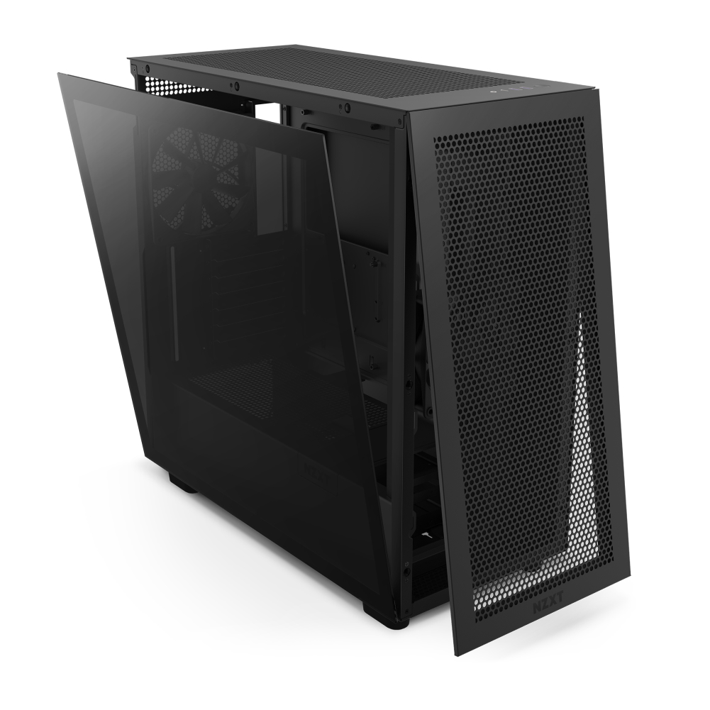 NZXT - NZXT H7 Flow Black Mid Tower Windowed PC Gaming Case