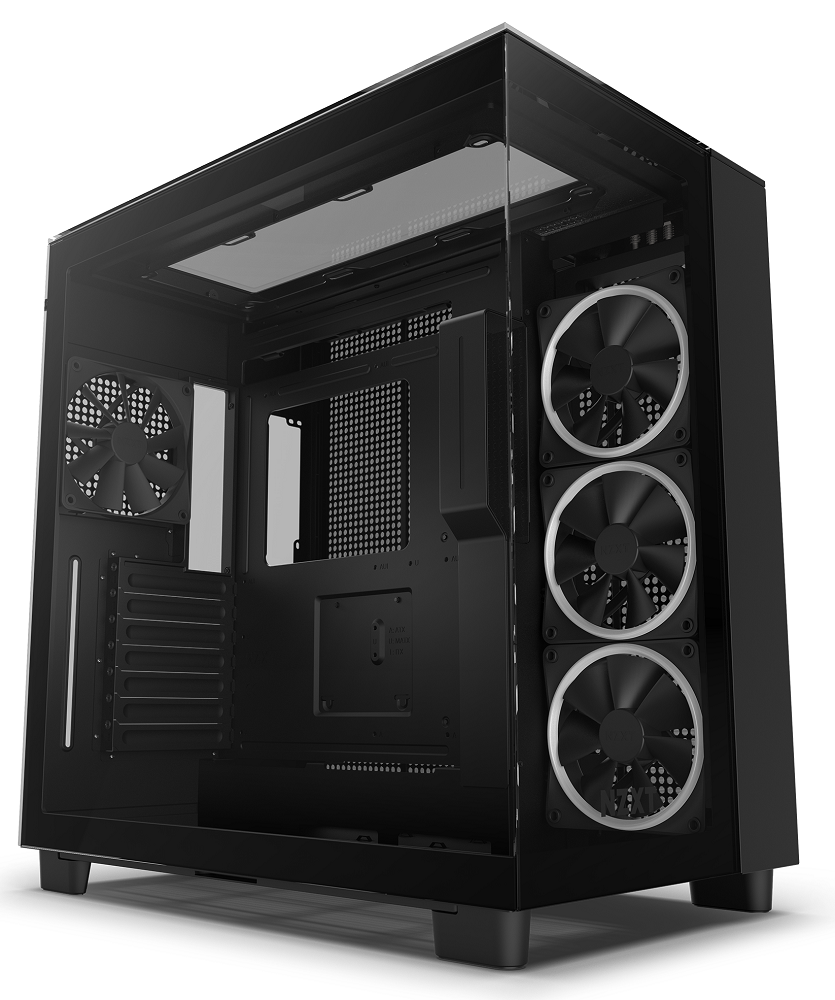 NZXT H9 Elite Mid Tower Tempered Glass PC Gaming Case - Black