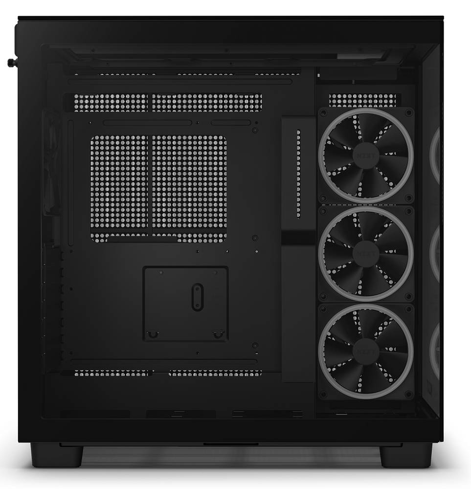 NZXT - NZXT H9 Elite Mid Tower Tempered Glass PC Gaming Case - Black