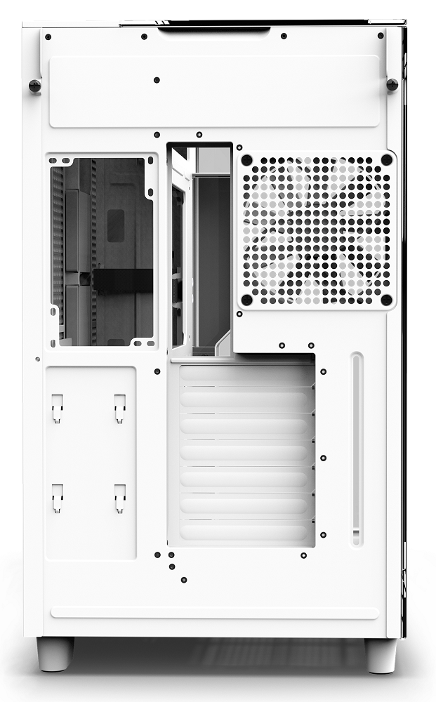 NZXT - NZXT H9 Elite Mid Tower Tempered Glass PC Gaming Case - White