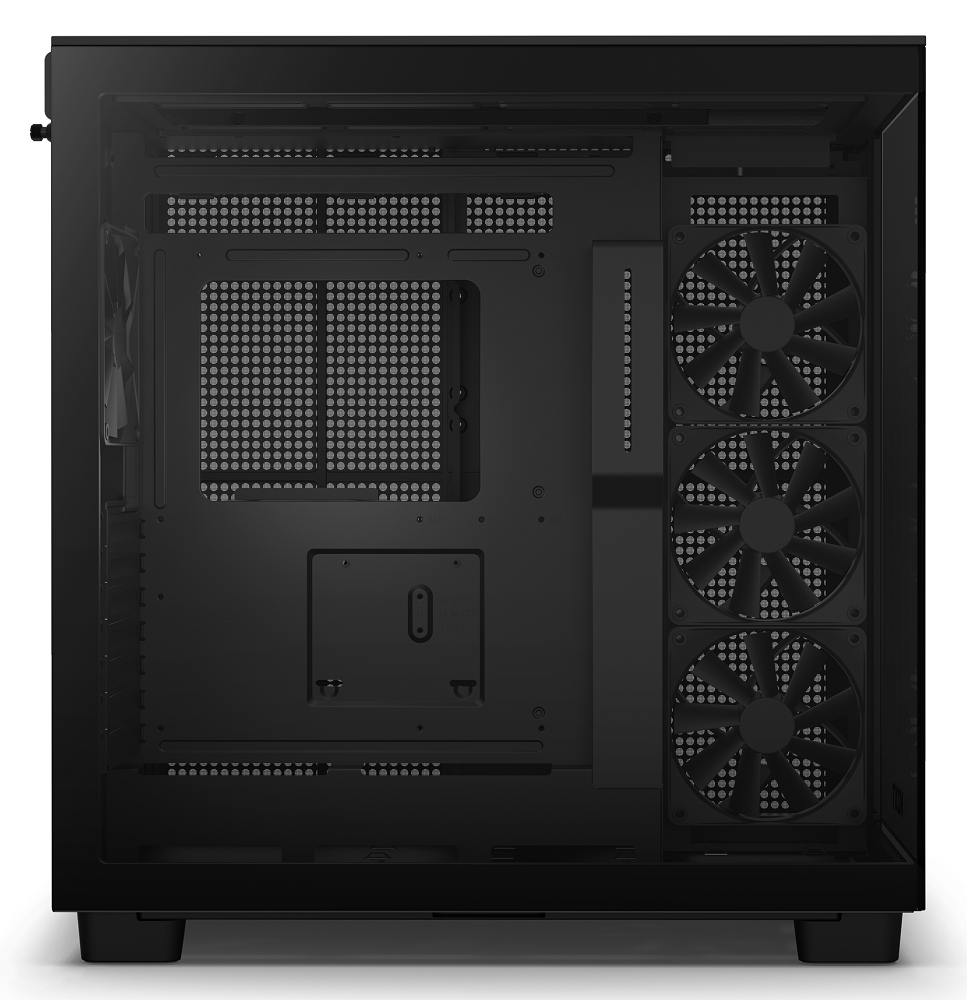 NZXT - NZXT H9 Flow Mid Tower Tempered Glass PC Gaming Case - Black