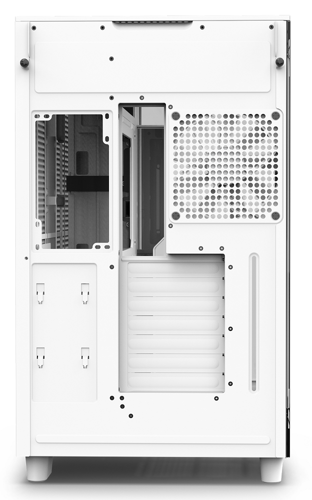 NZXT - NZXT H9 Flow Mid Tower Tempered Glass PC Gaming Case - White