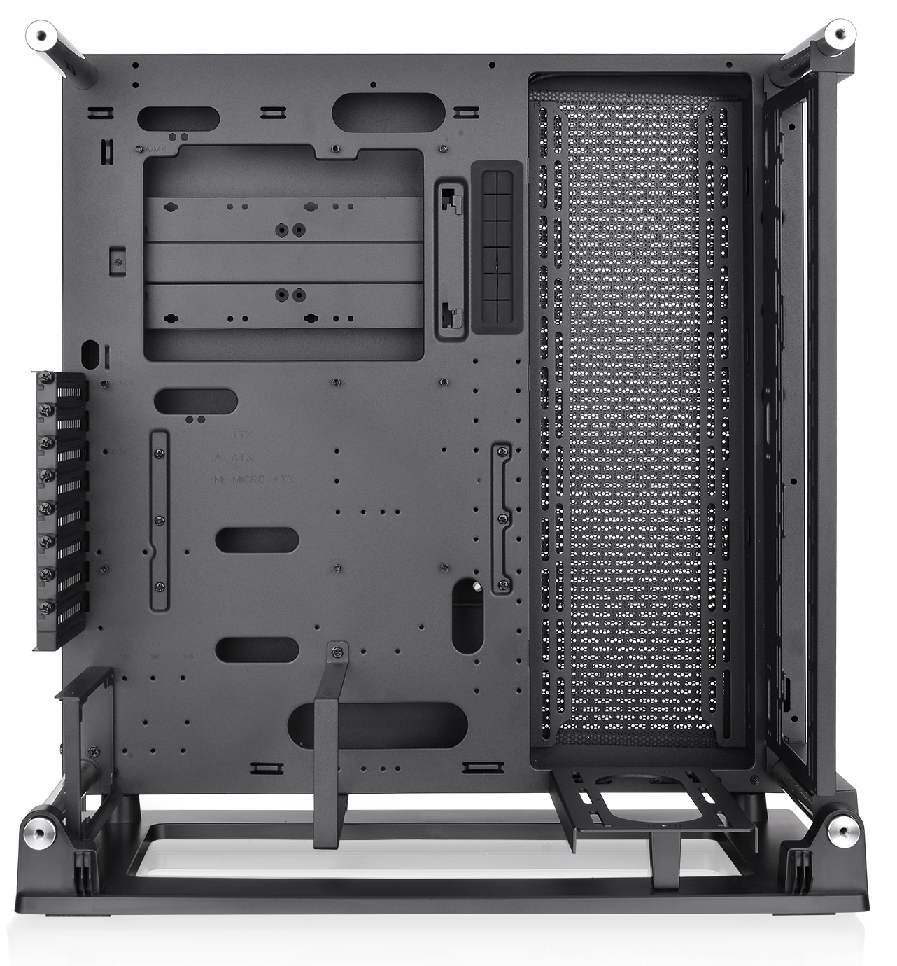 ThermalTake - Thermaltake Core P3 TG Pro Tempered Glass Wall Mountable Mid Tower Case - Black