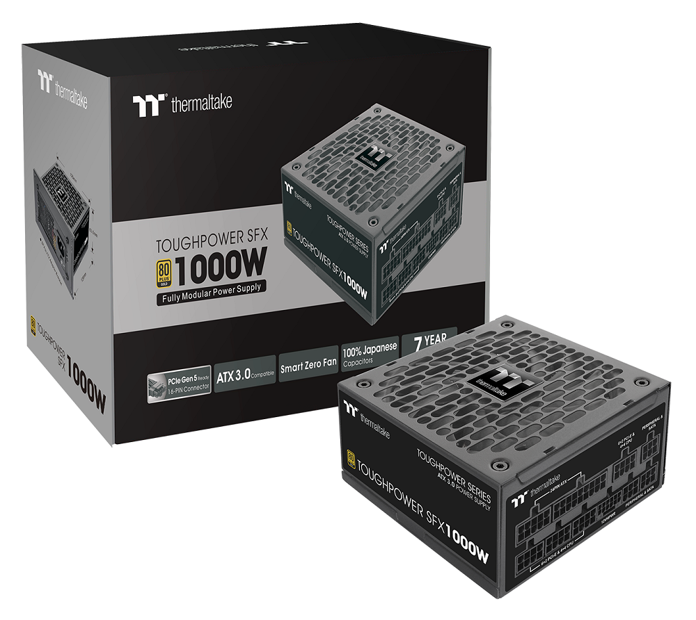  - Thermaltake Toughpower SFX 1000W 80 Plus Gold Native PCIE 5 Power Supply