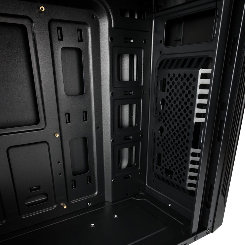 Aerocool - Aerocool Split Midi Tower RGB Gaming Case - Black Window