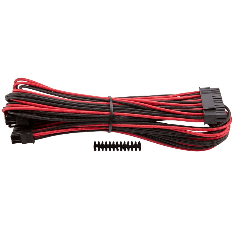 Corsair Generation 3 Sleeved ATX 24 Pin Cable ( RMi / RMx / SF) - Red/Black