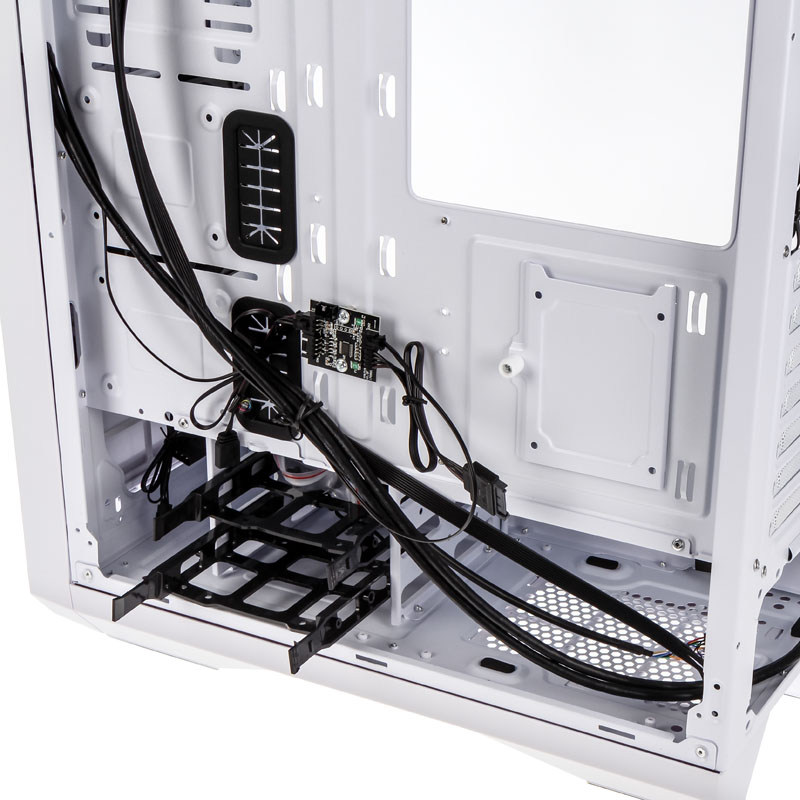 BitFenix - Bitfenix Enso Midi Tower RGB Gaming Case - White Tempered Glass