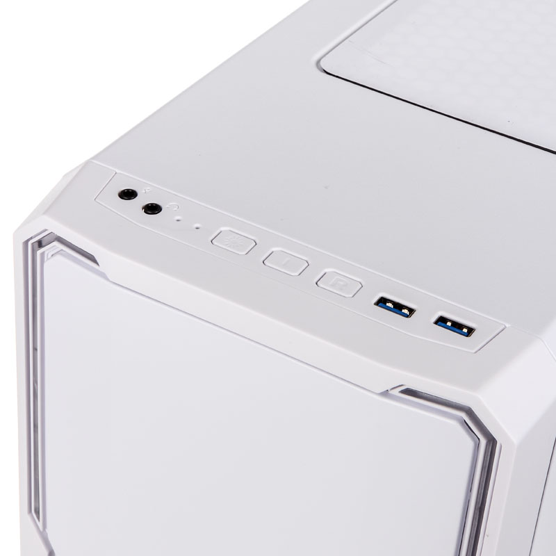 BitFenix - Bitfenix Enso Midi Tower RGB Gaming Case - White Tempered Glass