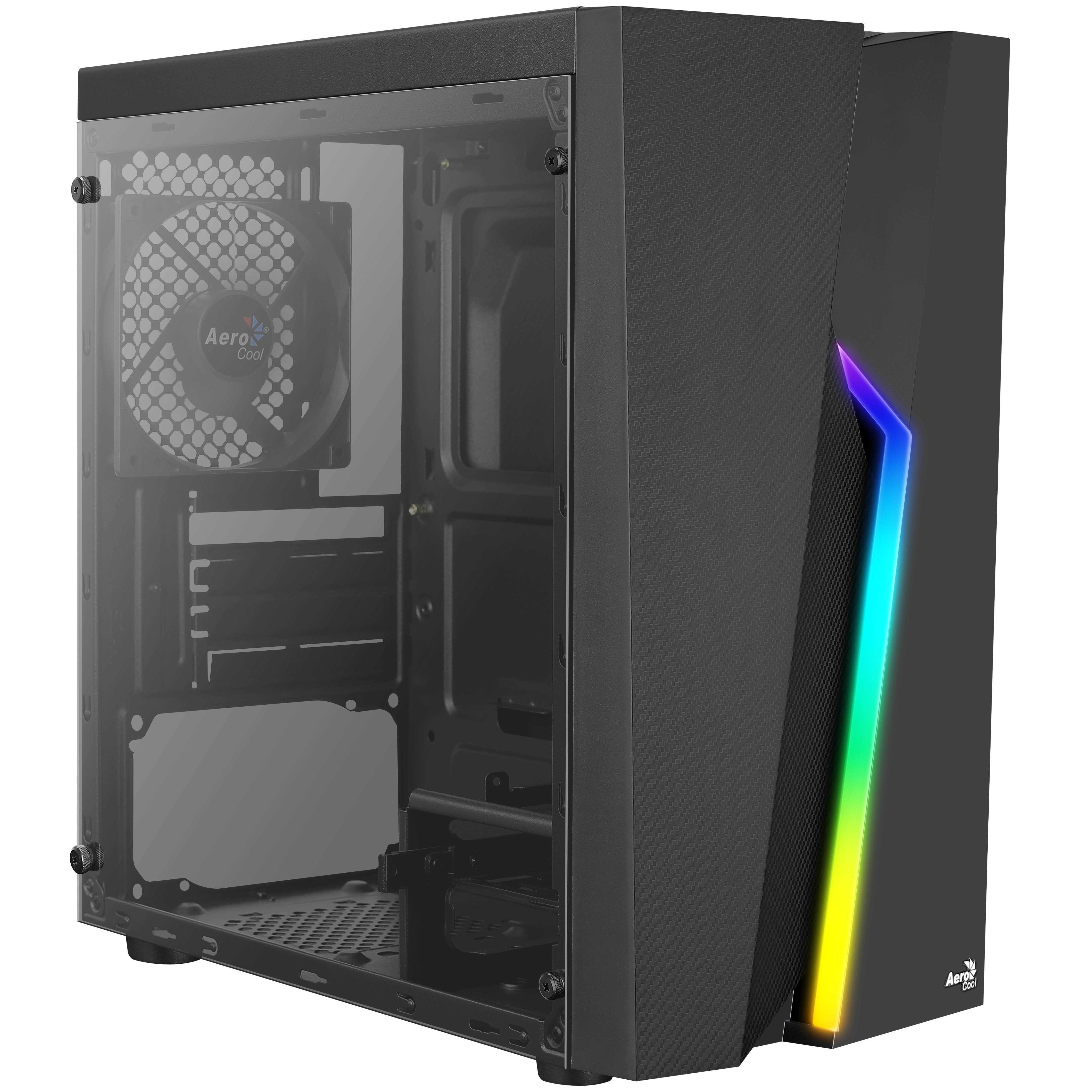 Aerocool - Aerocool Bolt Mini TG Micro-ATX case - black