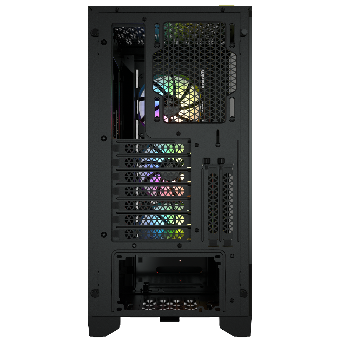 CORSAIR - Corsair 4000X iCUE RGB Mid-Tower Gaming Case - Black Tempered Glass (CC-9011204-WW)