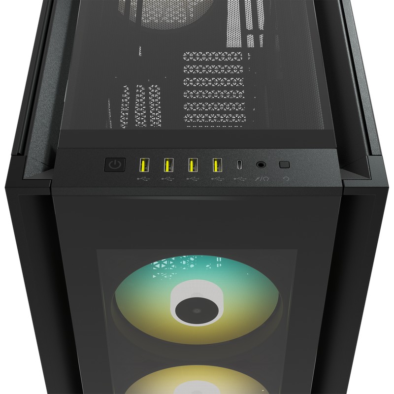 CORSAIR - Corsair iCUE 7000X RGB Tempered Glass Full Tower Smart Case - Black (CC-9011226-WW)