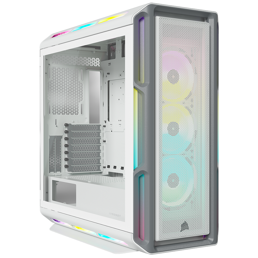 Corsair iCUE 5000T RGB Tempered Glass Mid-Tower Smart Case White (CC-9011231-WW)