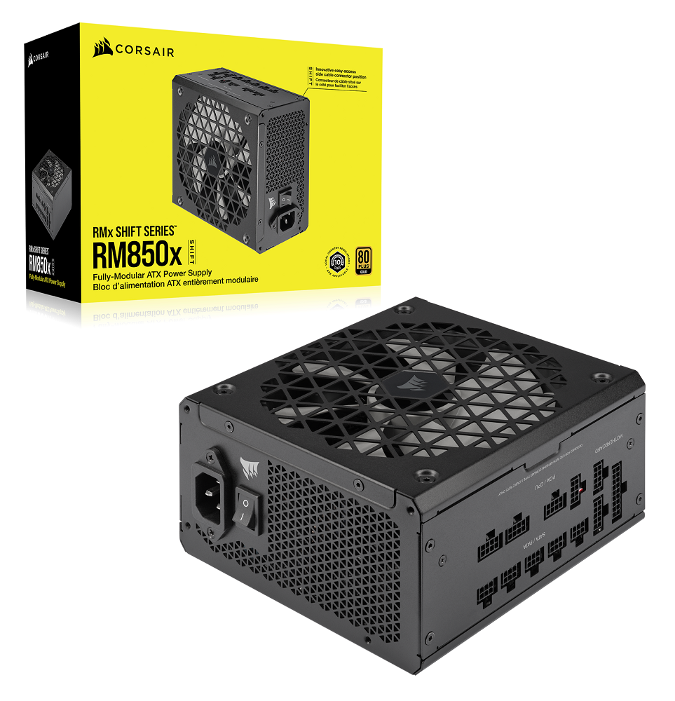 Corsair RM850x Shift ATX 3.0 80 Plus Gold Power Supply (CP-9020252-UK)