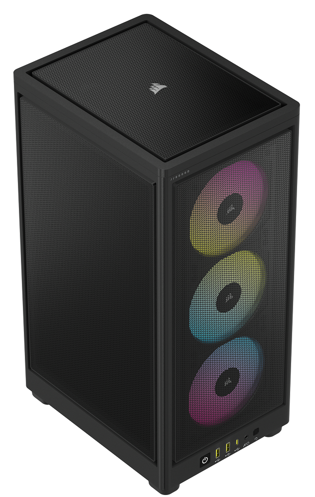 CORSAIR - Corsair iCUE 2000D RGB AIRFLOW Mini-ITX Case - Black