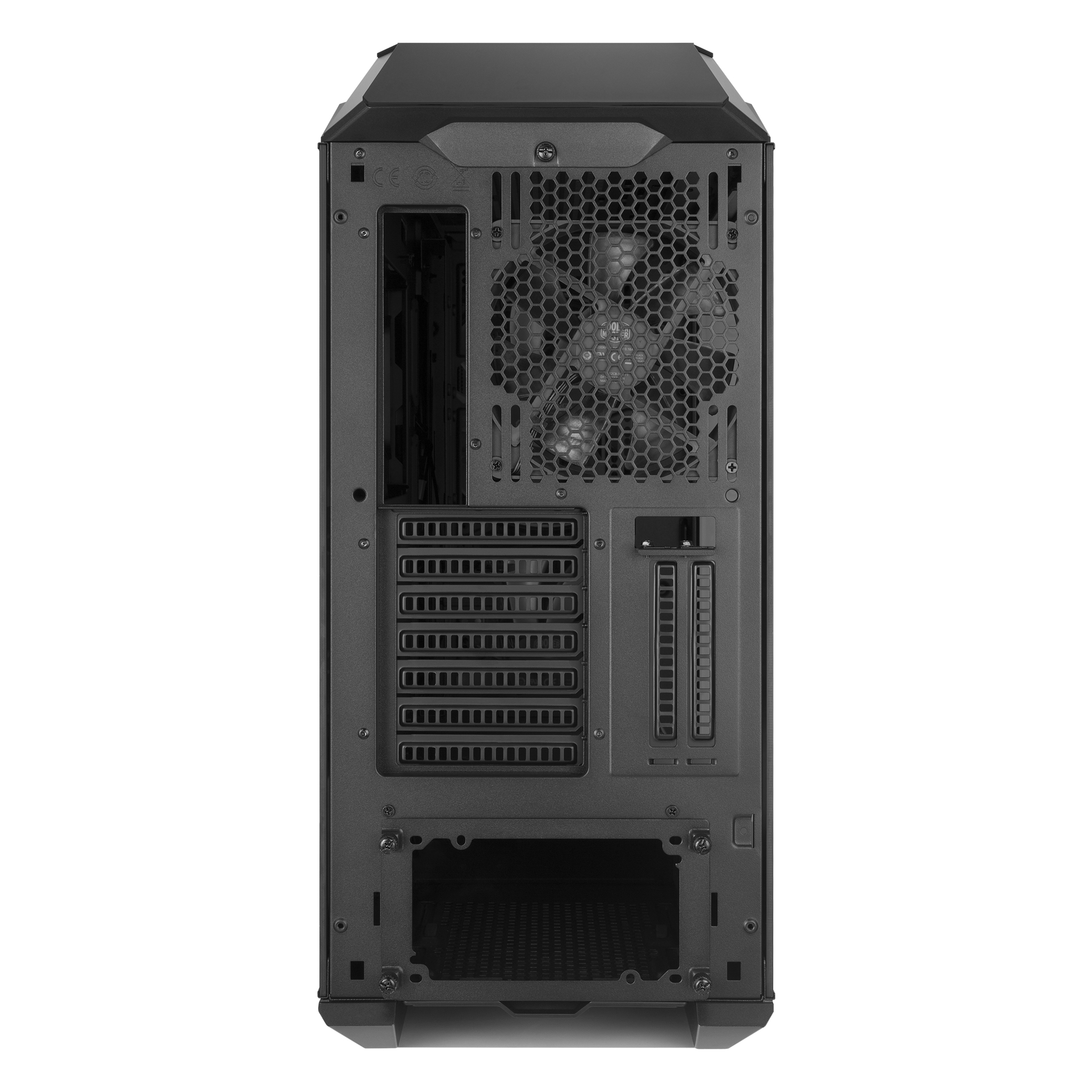 Cooler Master - CoolerMaster MasterCase H500M Mesh Midi Tower Gaming Case - Gunmetal Tempered Glass