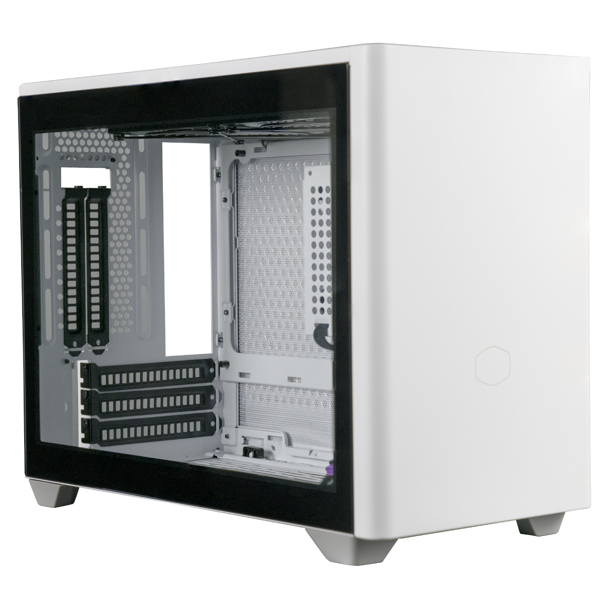 Cooler Master - Cooler Master MasterBox NR200P Mini-ITX Case - White Tempered Glass