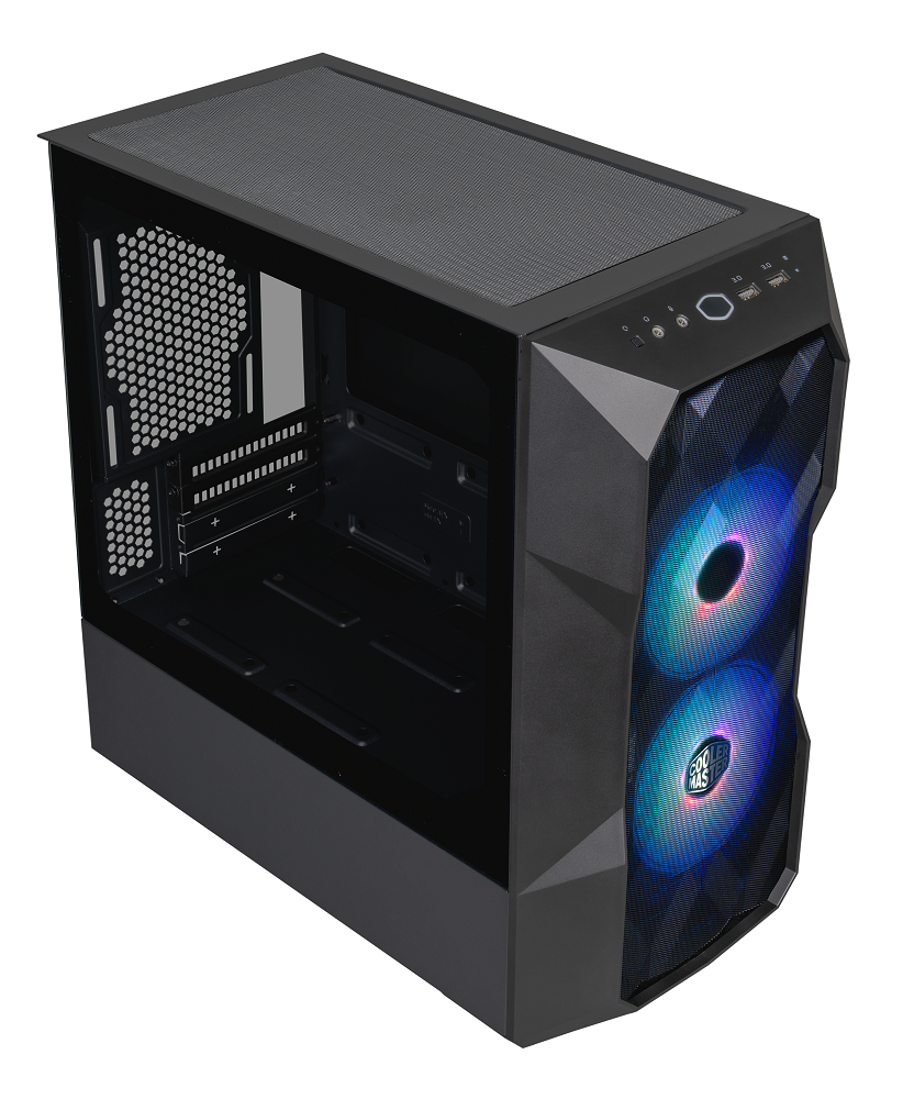 Cooler Master - Cooler Master MasterBox TD300 Mesh Mini Tower Case - Black