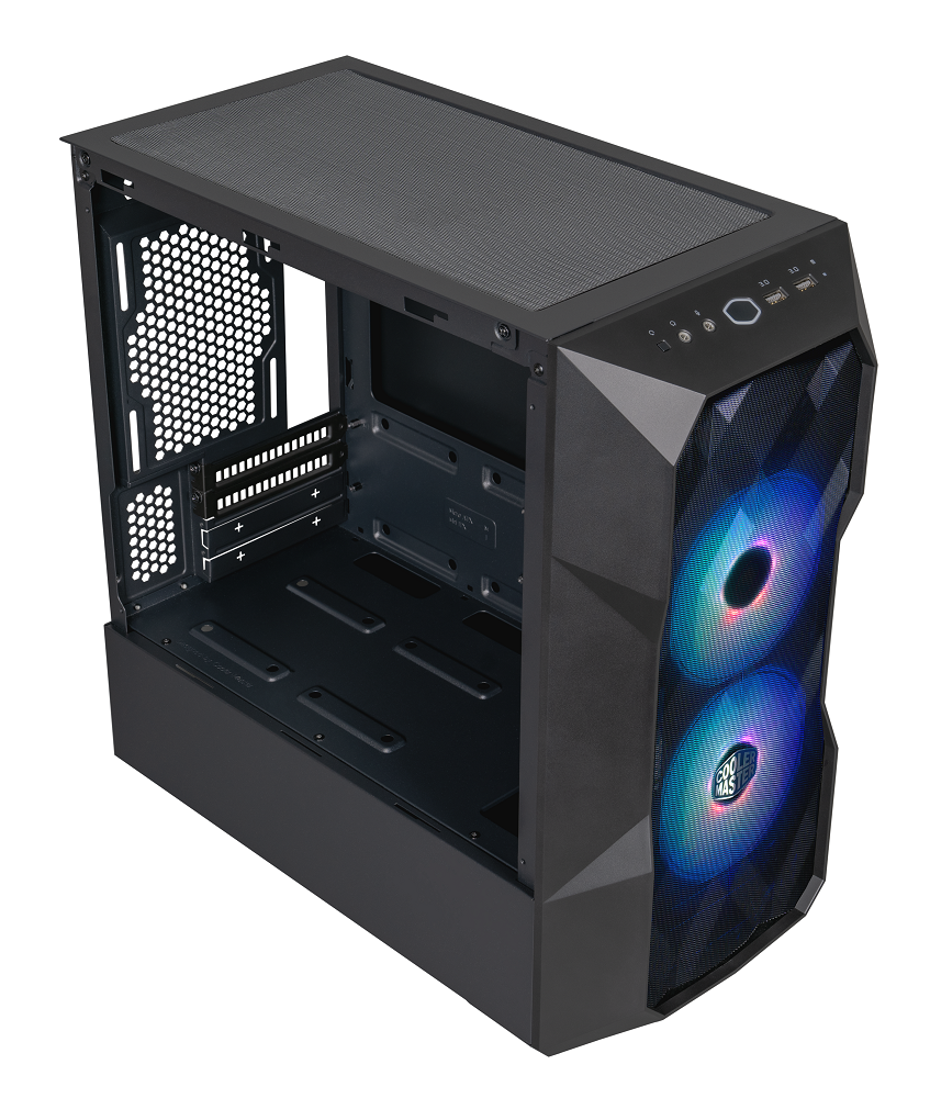 Cooler Master - Cooler Master MasterBox TD300 Mesh Mini Tower Case - Black