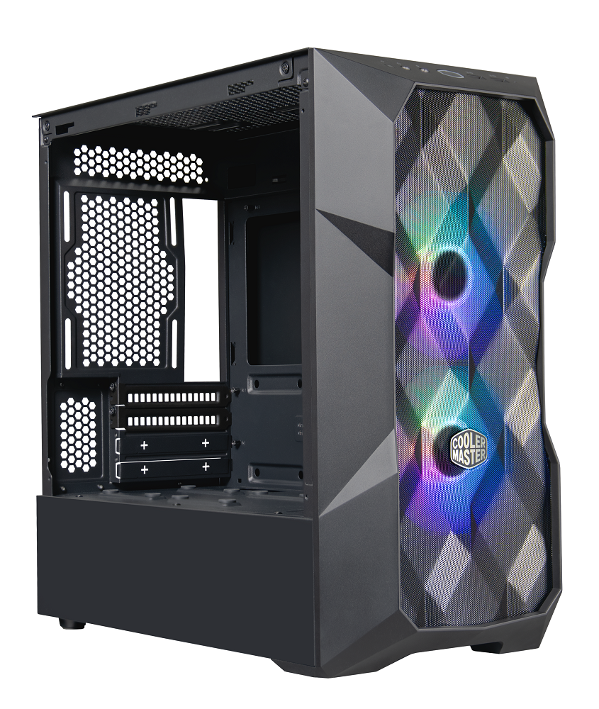 Cooler Master - Cooler Master MasterBox TD300 Mesh Mini Tower Case - Black