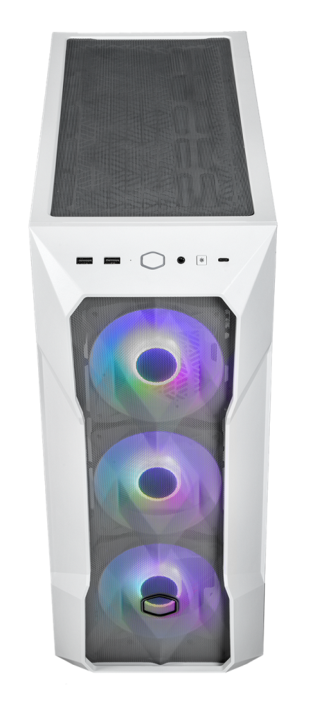 Cooler Master - Cooler Master MasterBox TD500 Mesh V2 Mid-Tower E-ATX Case - White Tempered Glass