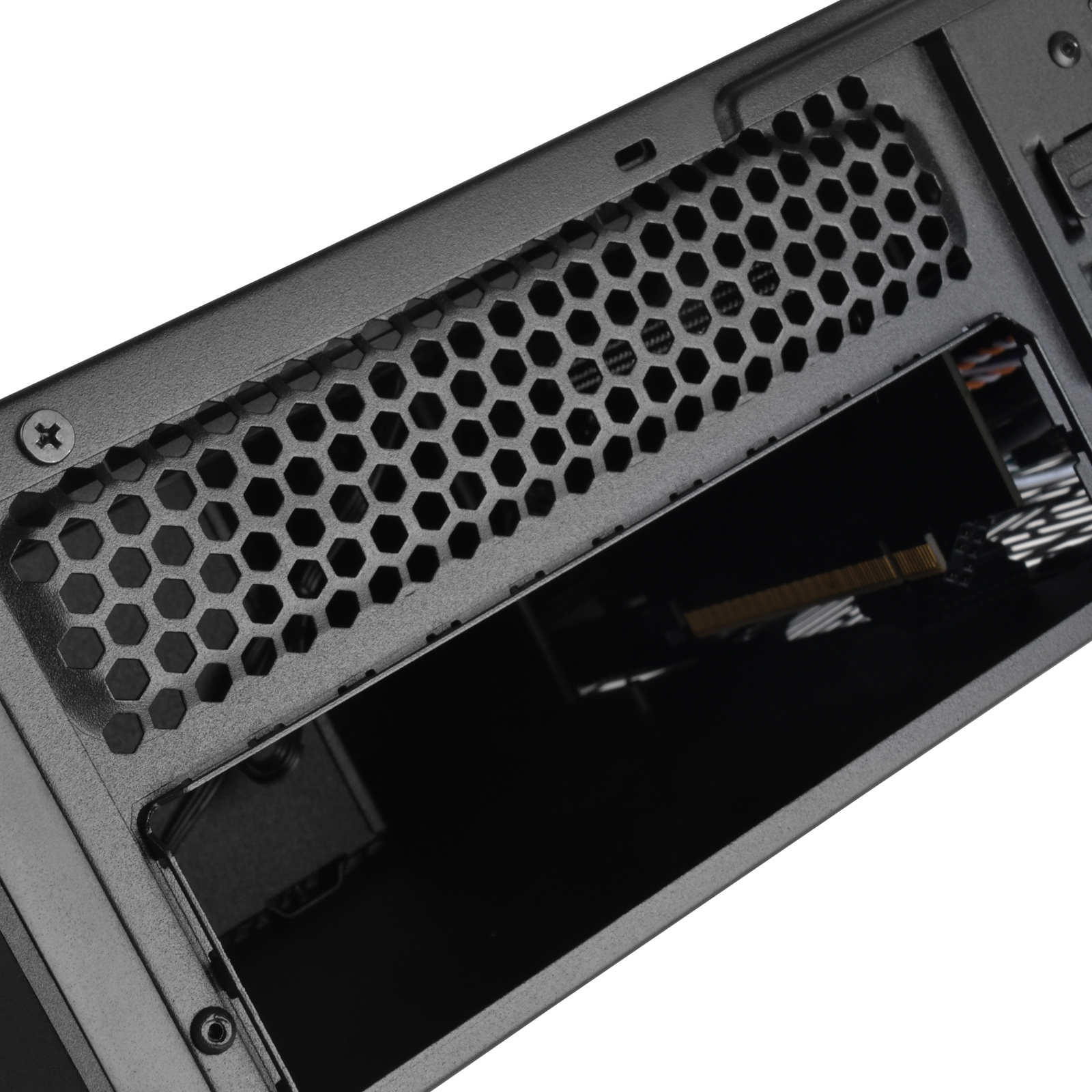 Silverstone - Silverstone Fortress SST-FTZ01B-E Mini-ITX Case - Black
