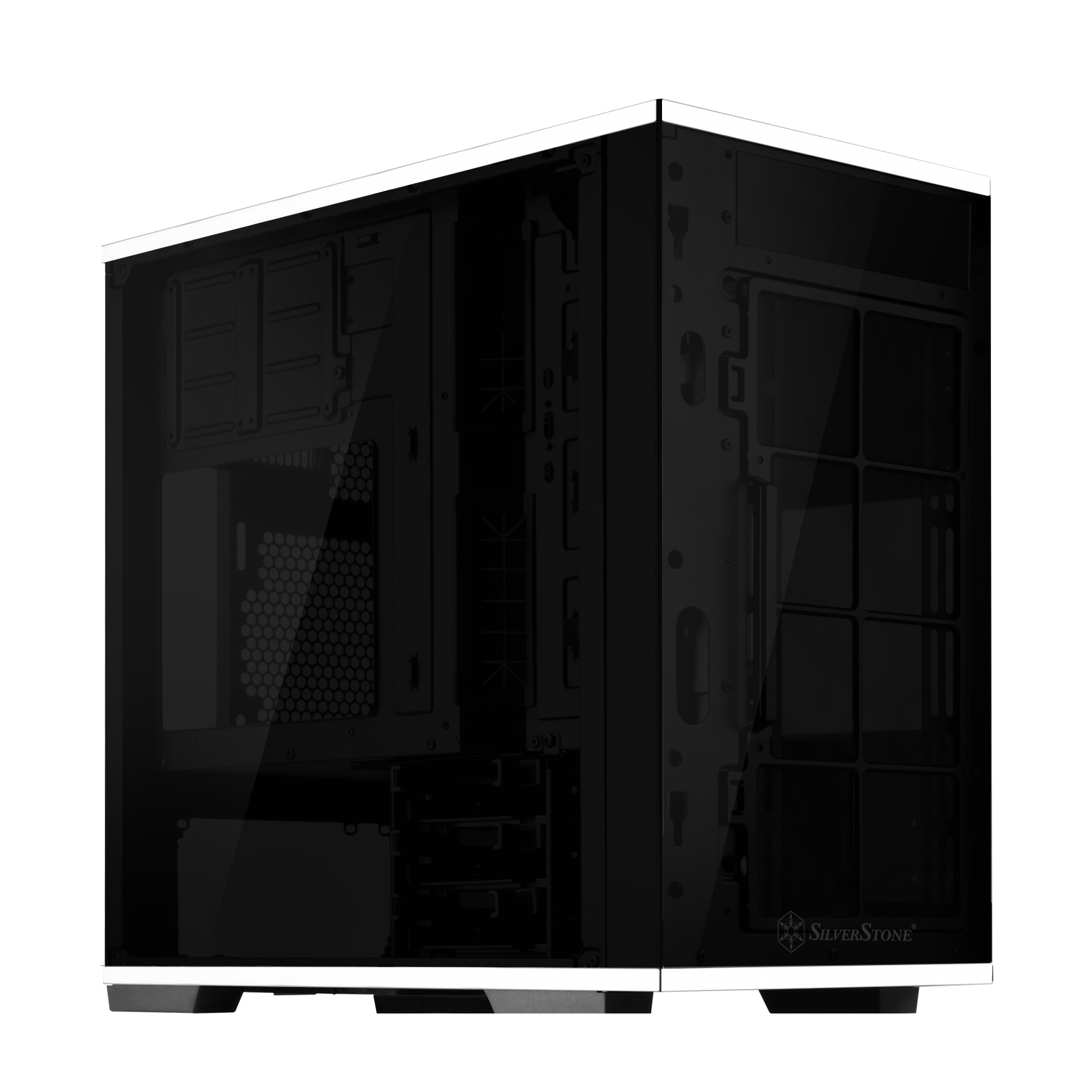  - Silverstone Lucid LD01B Micro-ATX Case - Stainless Steel & Tempered Glass