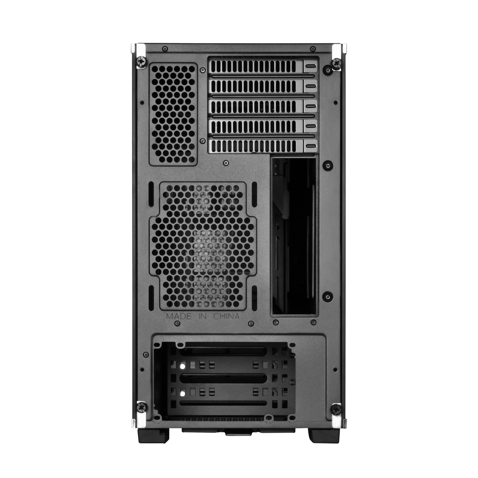 Silverstone Lucid LD01B Micro-ATX Case - Stainless Steel & Tempered Glass