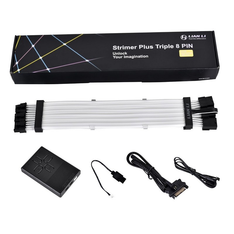 Lian Li - Lian Li Strimer Plus Triple 8-Pin RGB PCIe VGA + Remote control