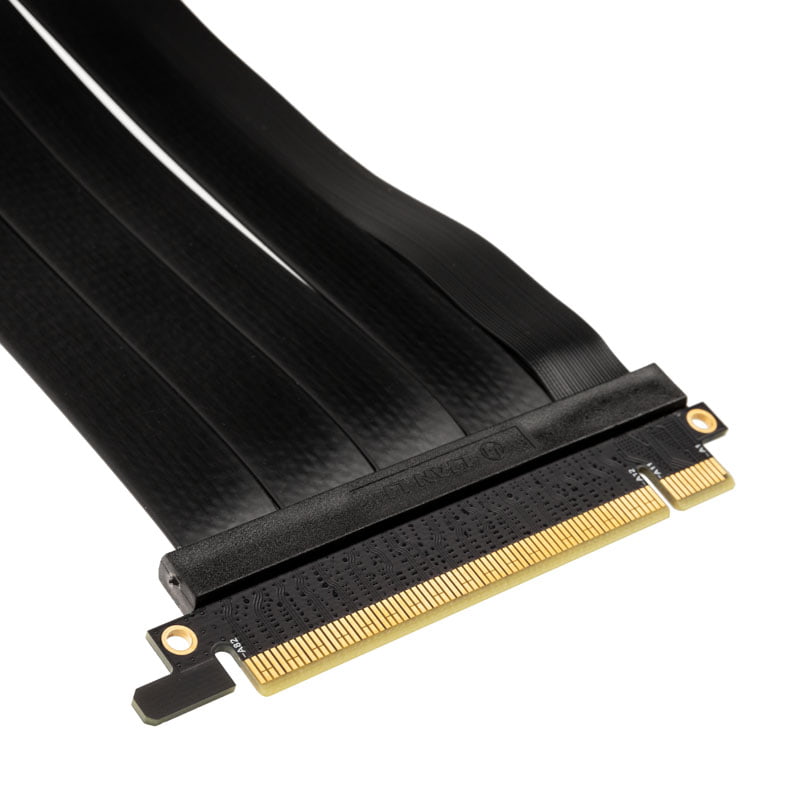 Lian Li - Lian Li  O11D-1X-4 Riser Card + PC slot cover PCIE 4.0 black