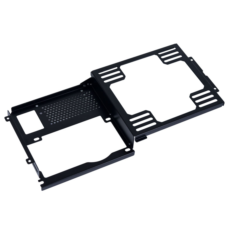 Lian Li - Lian Li Q58X3 Mini-ITX Aluminium and Tempered Glass Case - Black