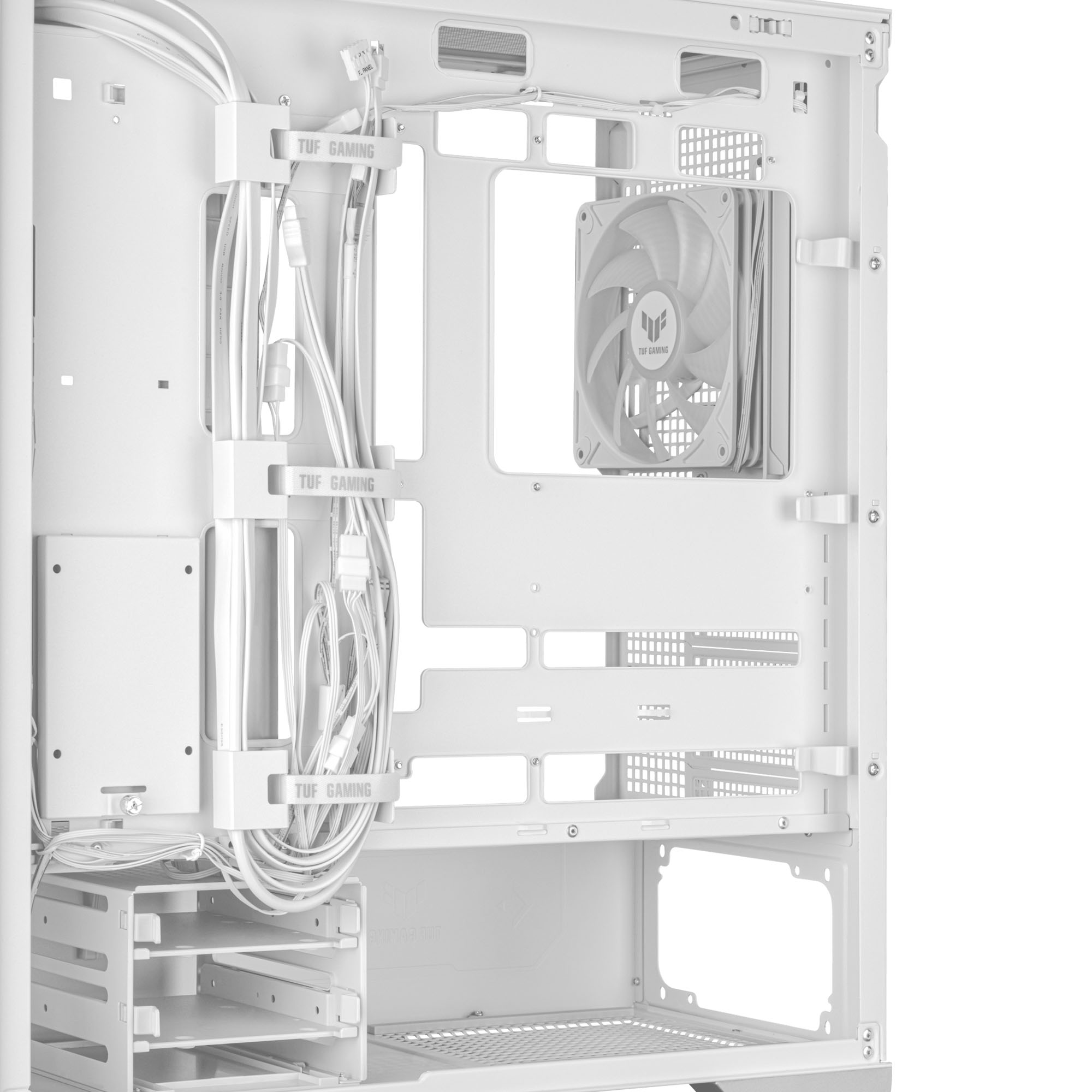 Asus - Asus TUF Gaming GT302 TG ARGB Case - White