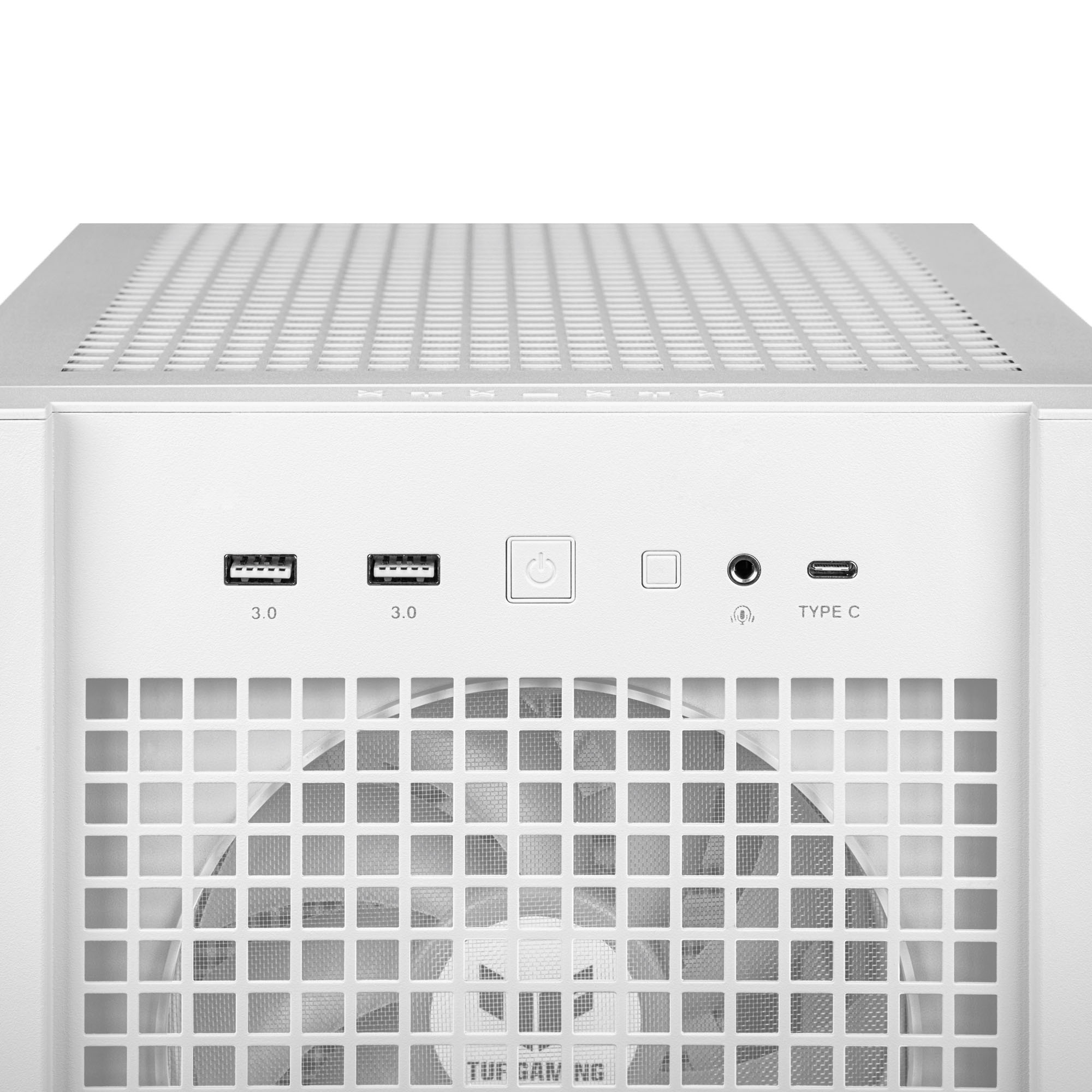 Asus - Asus TUF Gaming GT302 TG ARGB Case - White