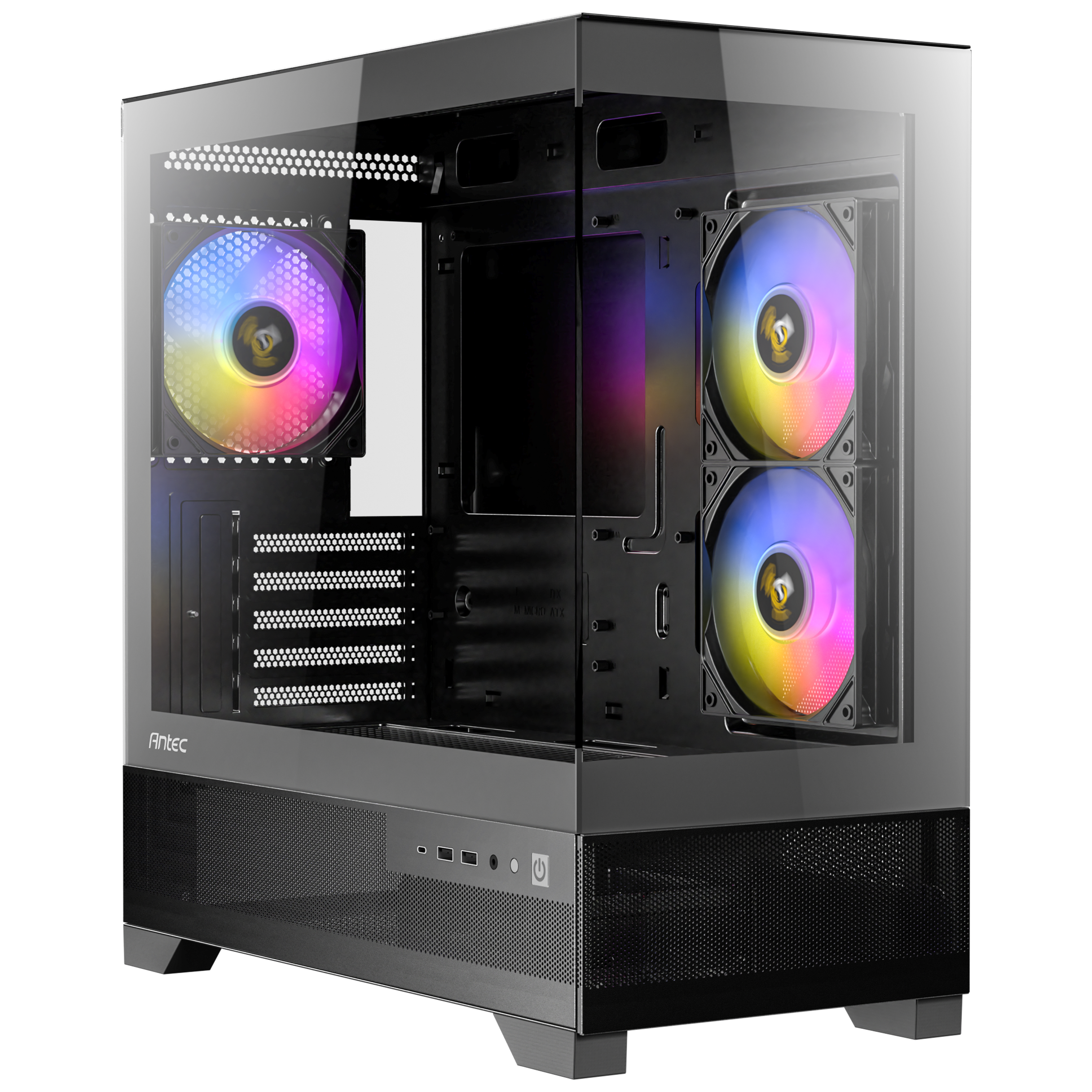 Antec - Antec CX500M RGB M-ATX Mini Tower - Black