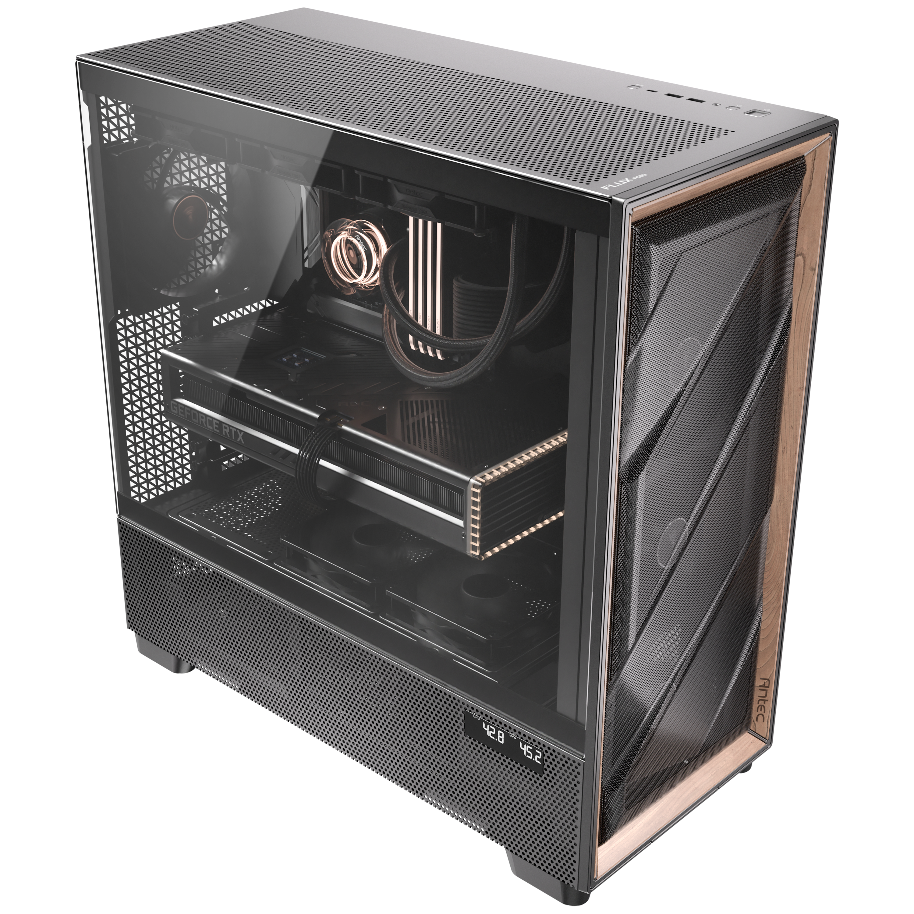 Antec - Antec Flux PRO Full Tower Case - Black