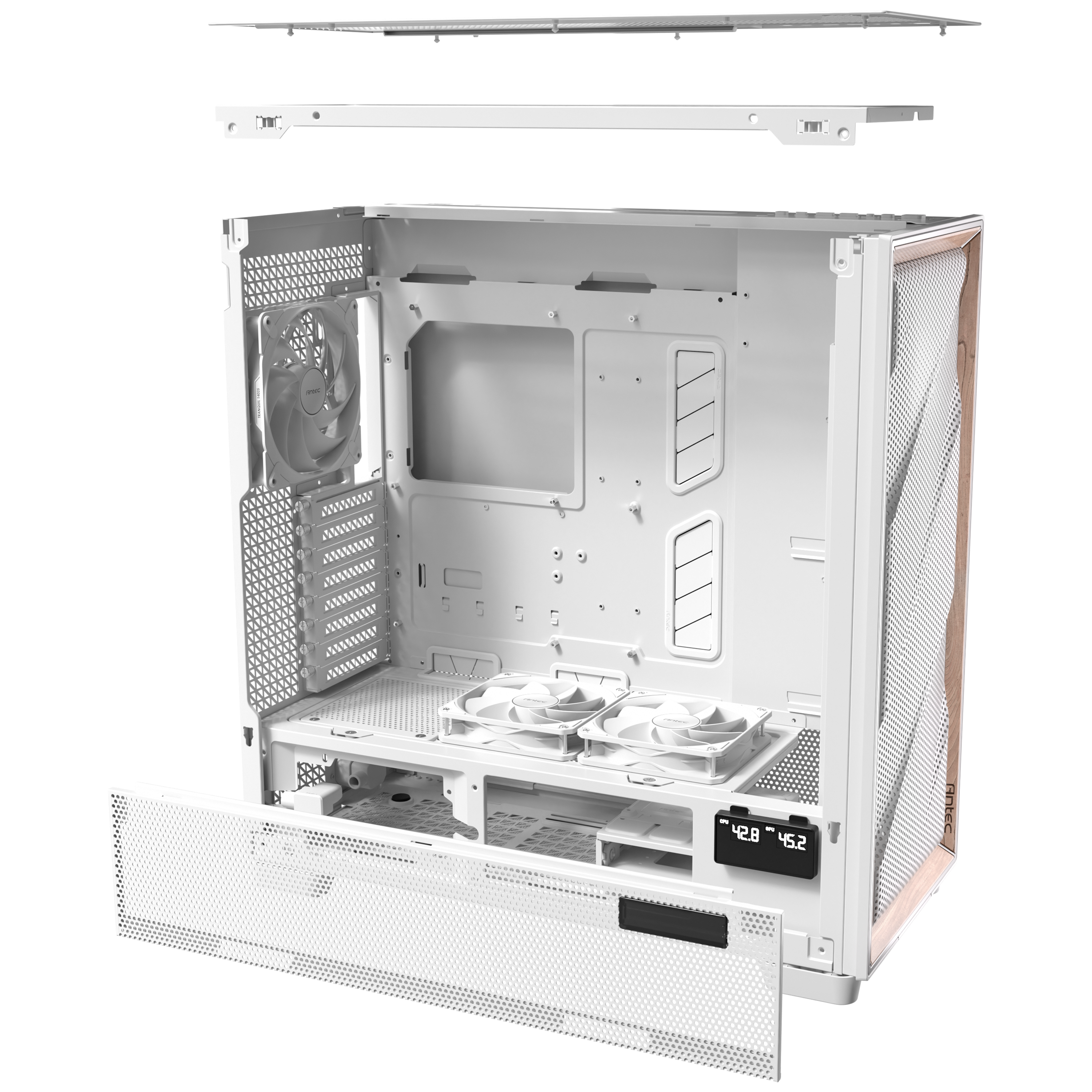 Antec - Antec Flux PRO Full Tower Case - White