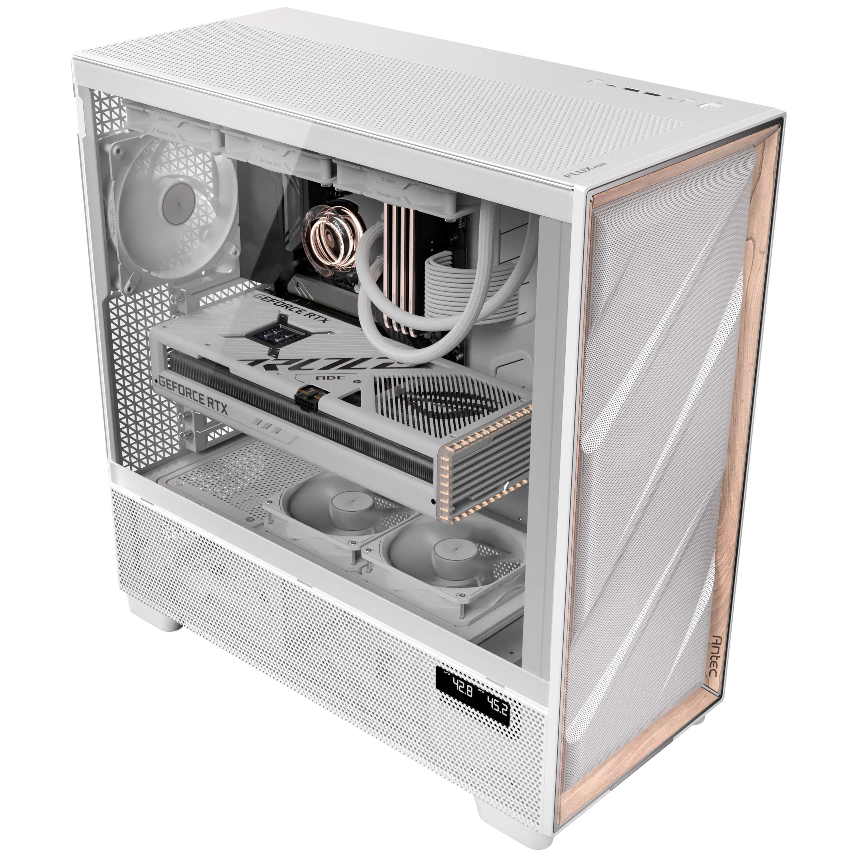 Antec - Antec Flux PRO Full Tower Case - White