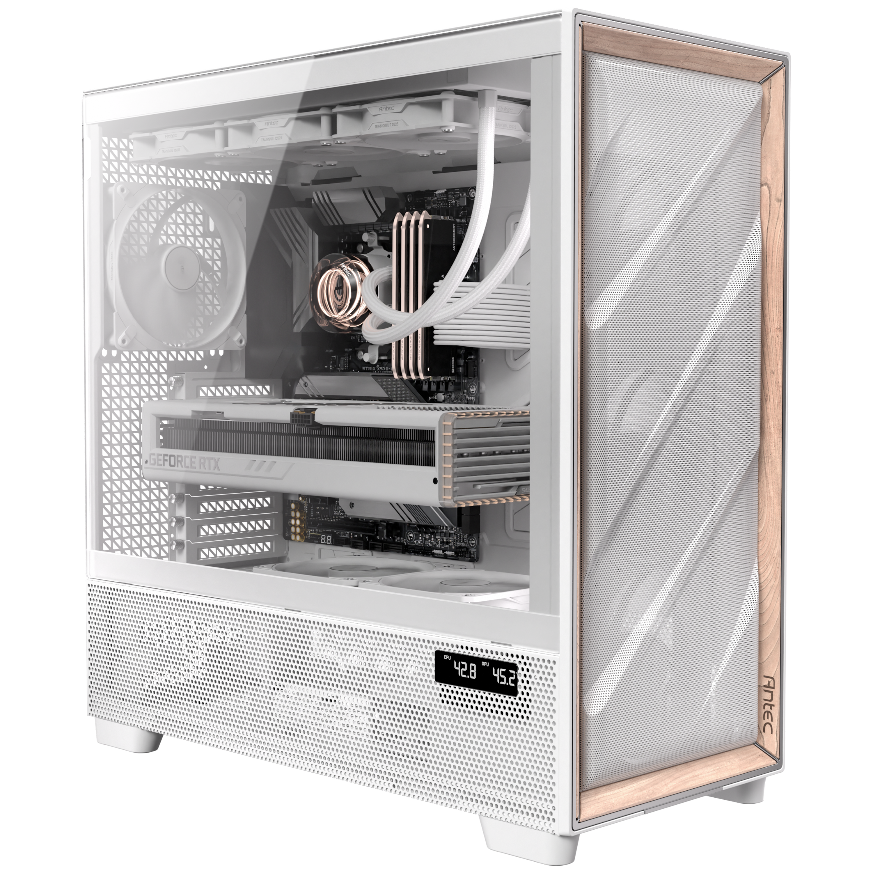 Antec - Antec Flux PRO Full Tower Case - White