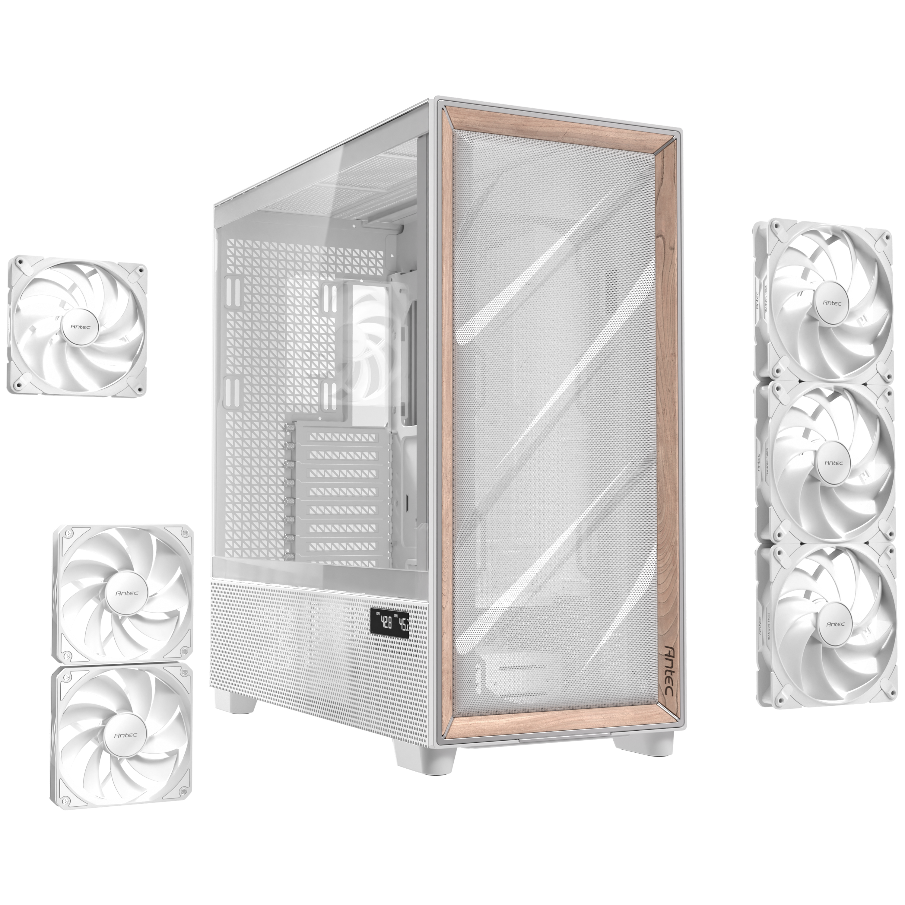 Antec - Antec Flux PRO Full Tower Case - White