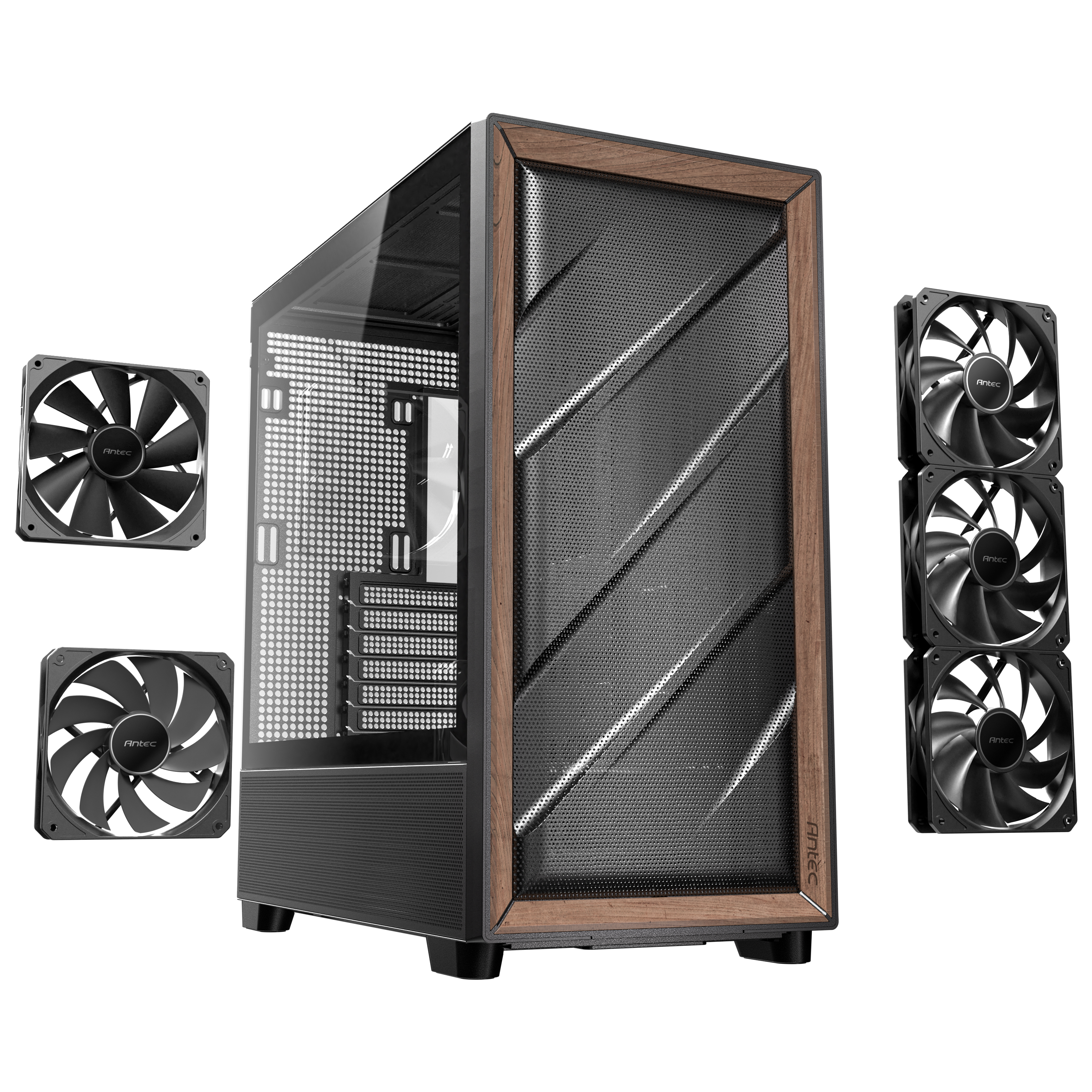 Antec - Antec Flux Mid Tower Case - Black